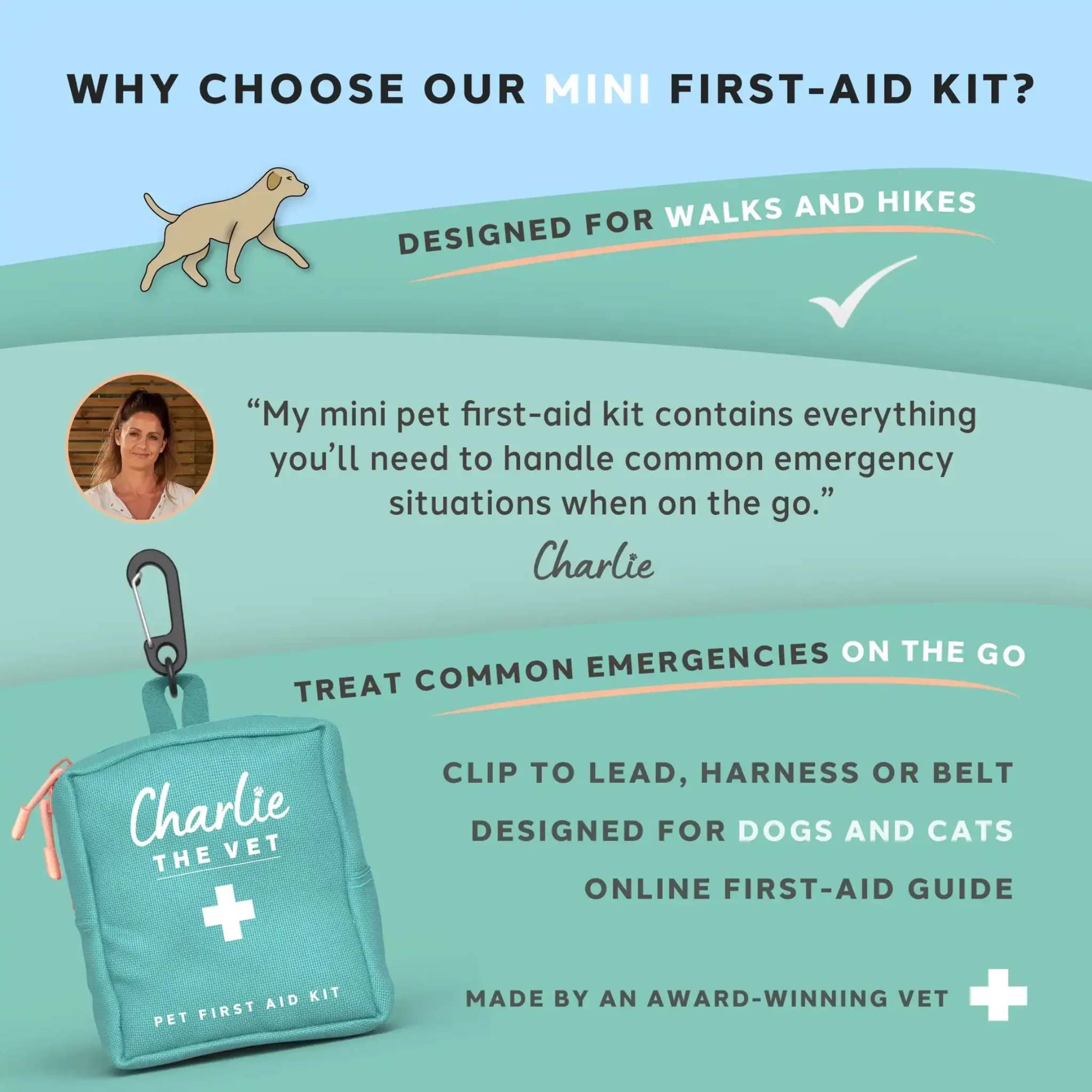 Charlie The Vet Mini Pet First Aid Kit - Image 3