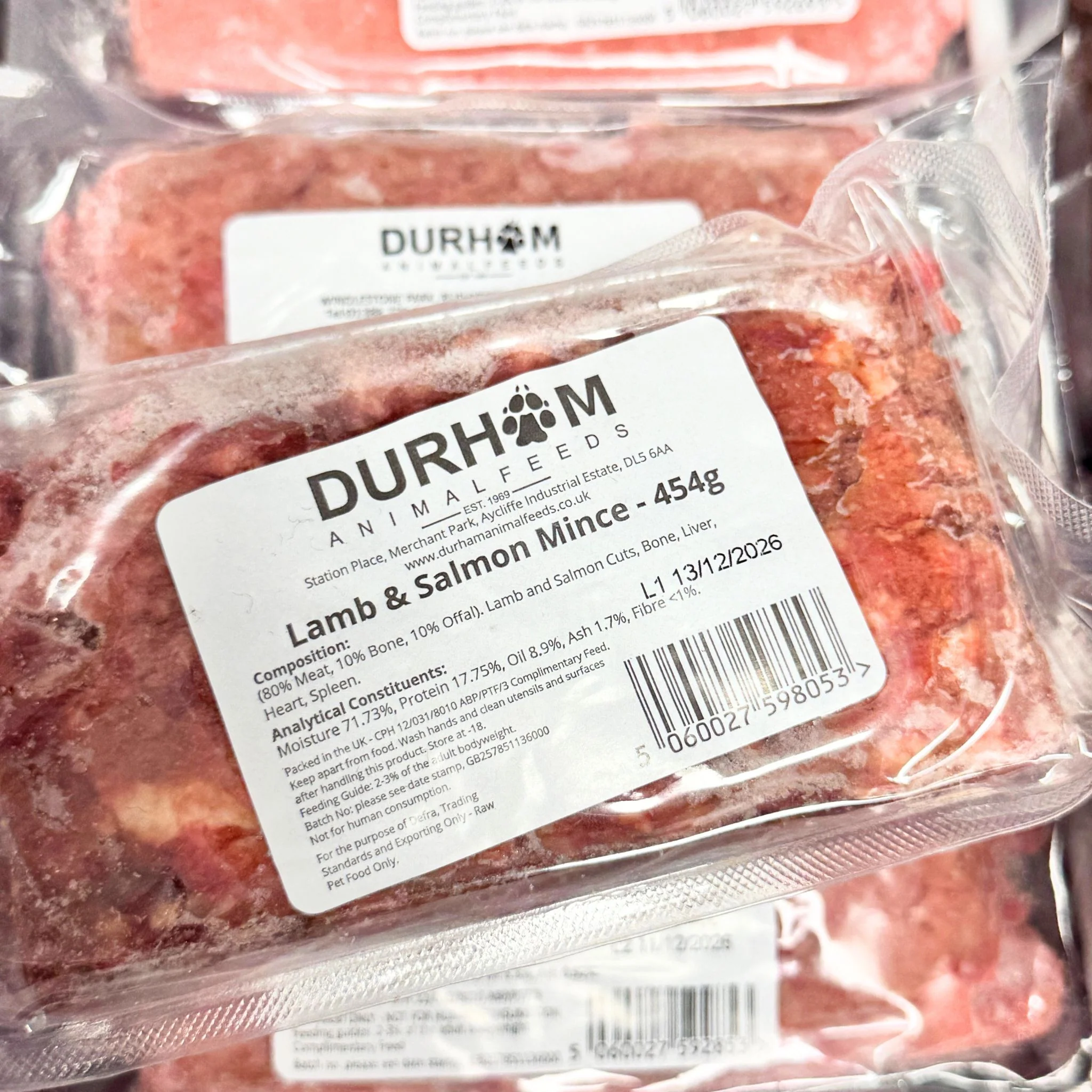 Durham Animal Feeds Lamb & Salmon Mince