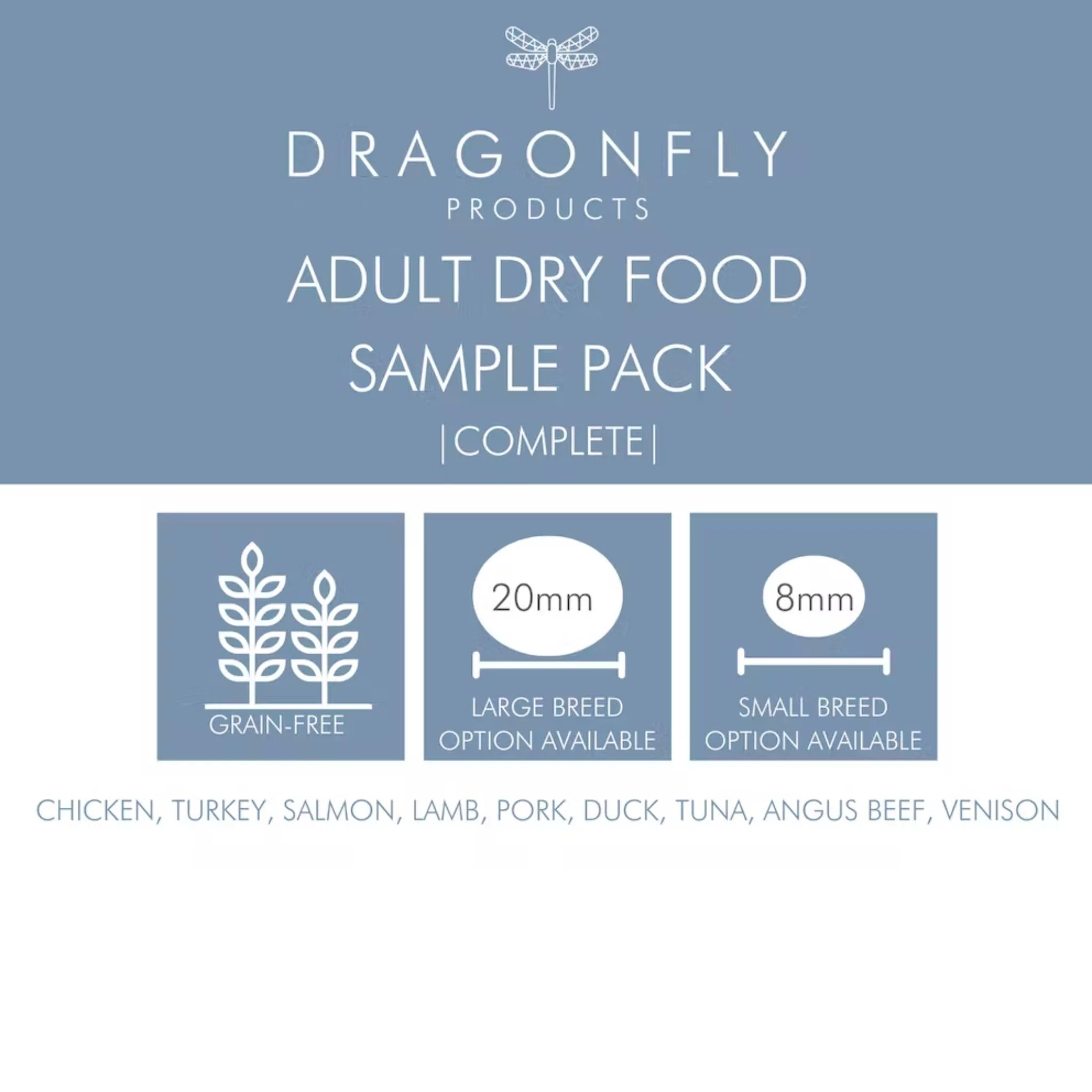 Freshly Prepared Adult Dry Food Sample Pack (9 Flavours x 100g) - Image 2