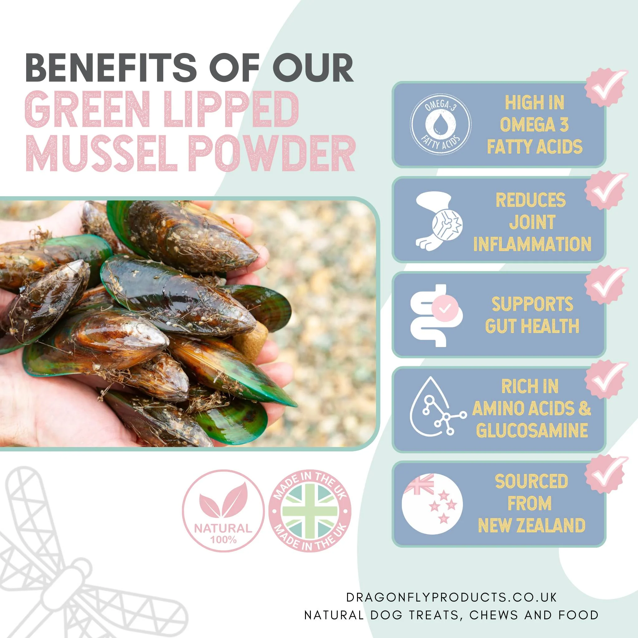 Green Lipped Mussel Powder for Dogs - Image 3