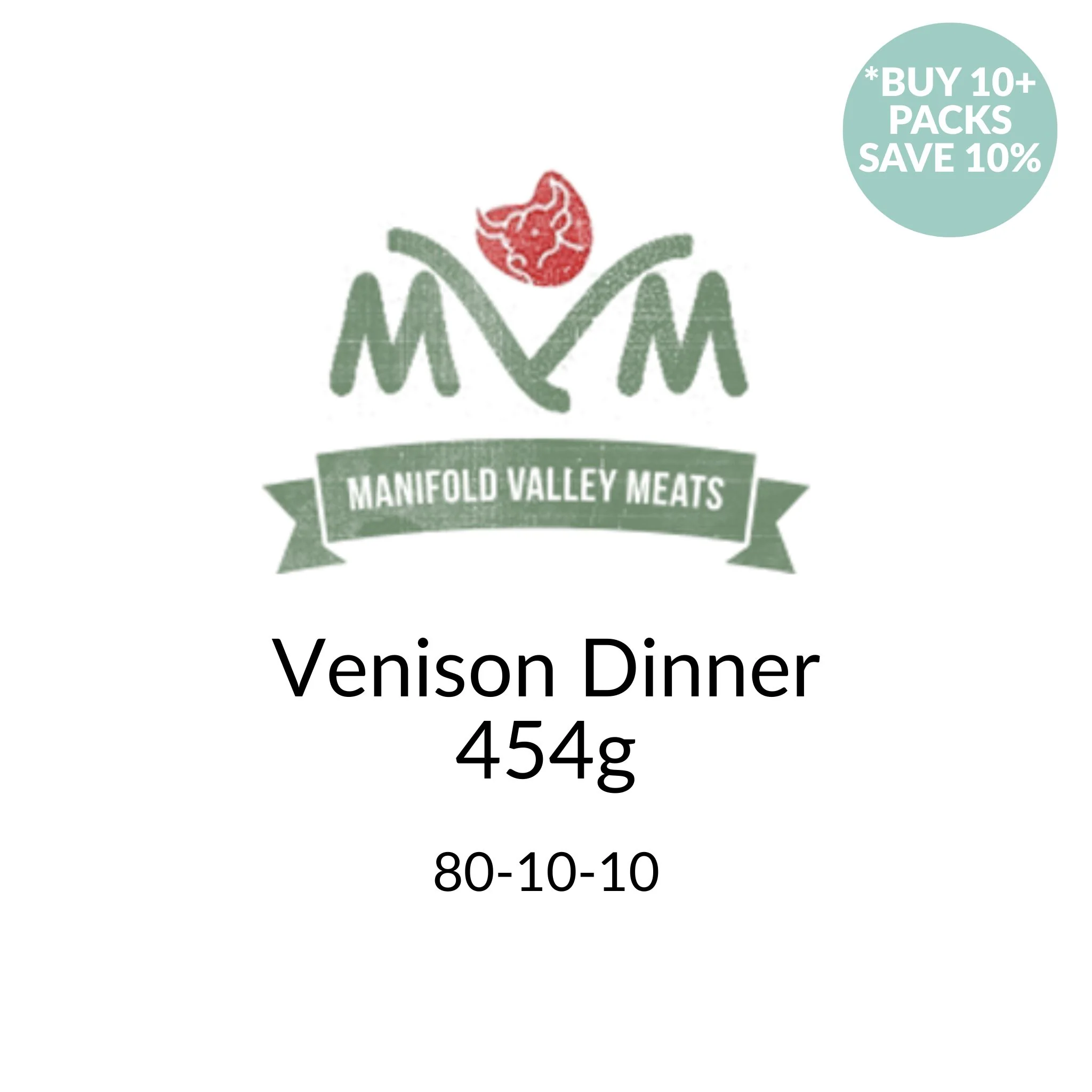 Manifold Valley Meats Venison Dinner