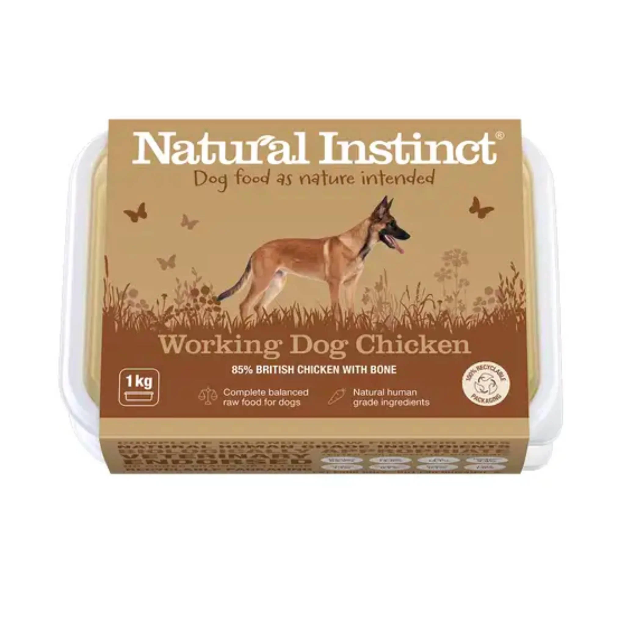 Natural Instinct Working Dog Chicken Complete Mince