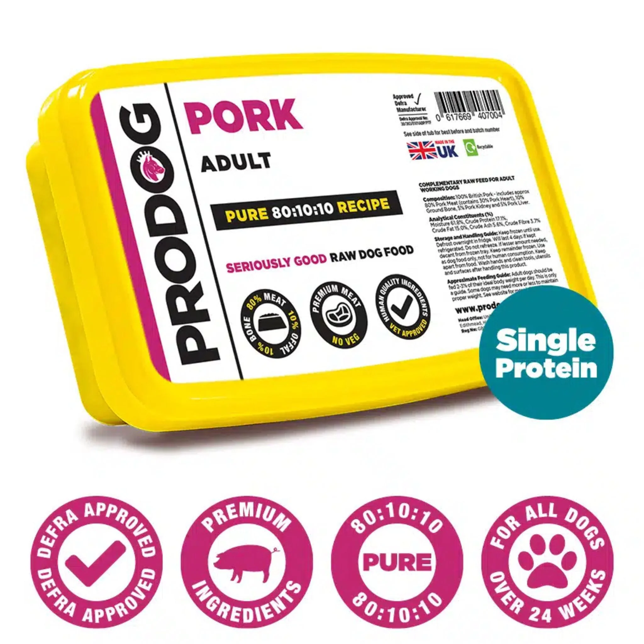 ProDog Raw Pure Pork 80/10/10 - Image 2
