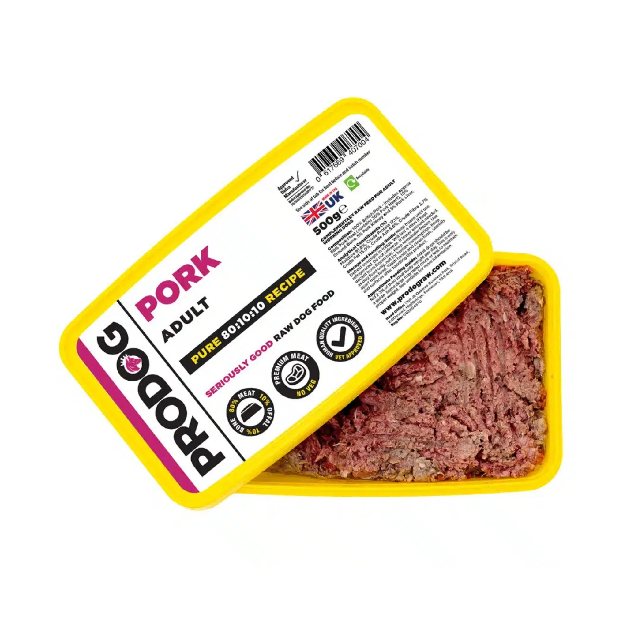 ProDog Raw Pure Pork 80/10/10 - Image 3