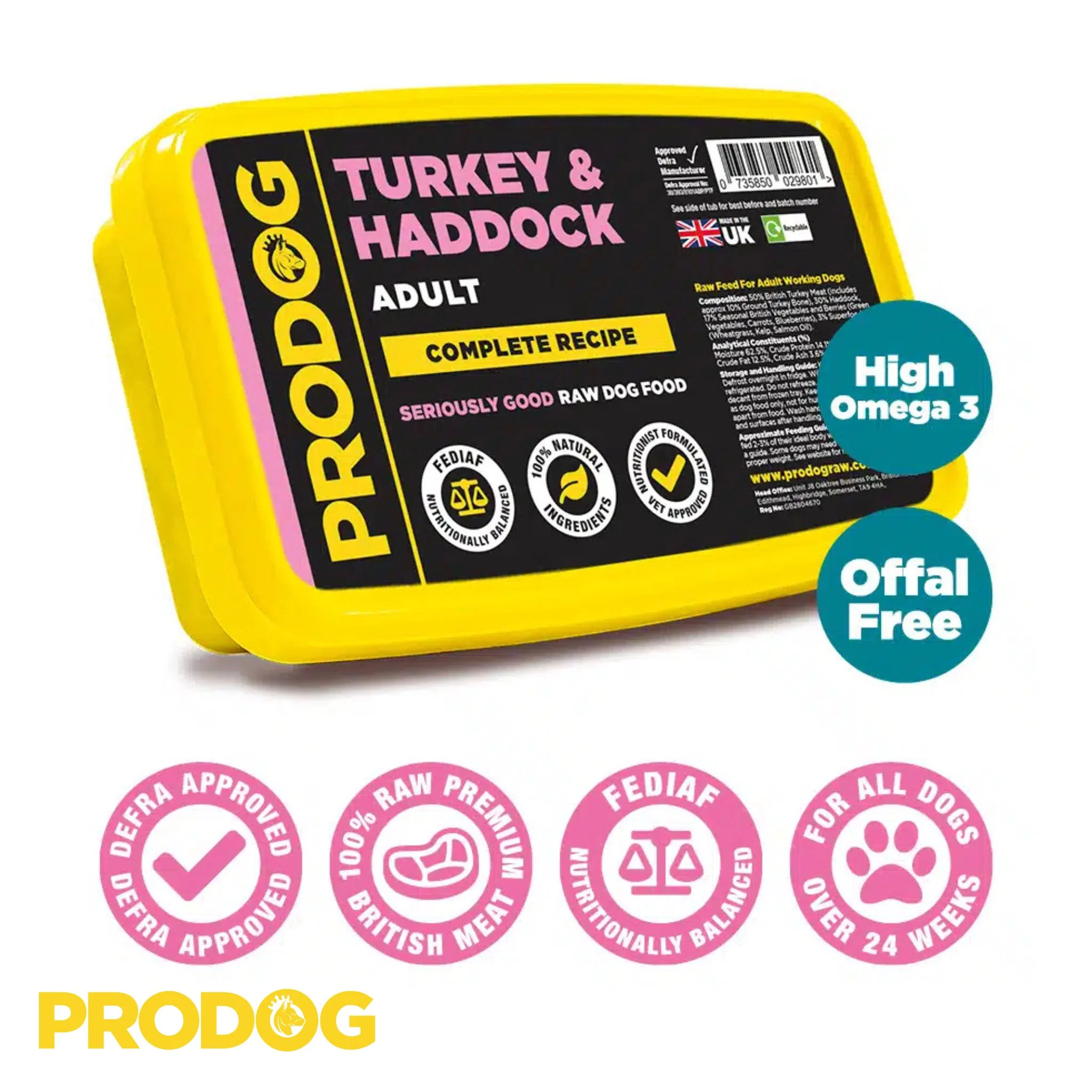ProDog Raw Turkey & Haddock Complete - Image 2