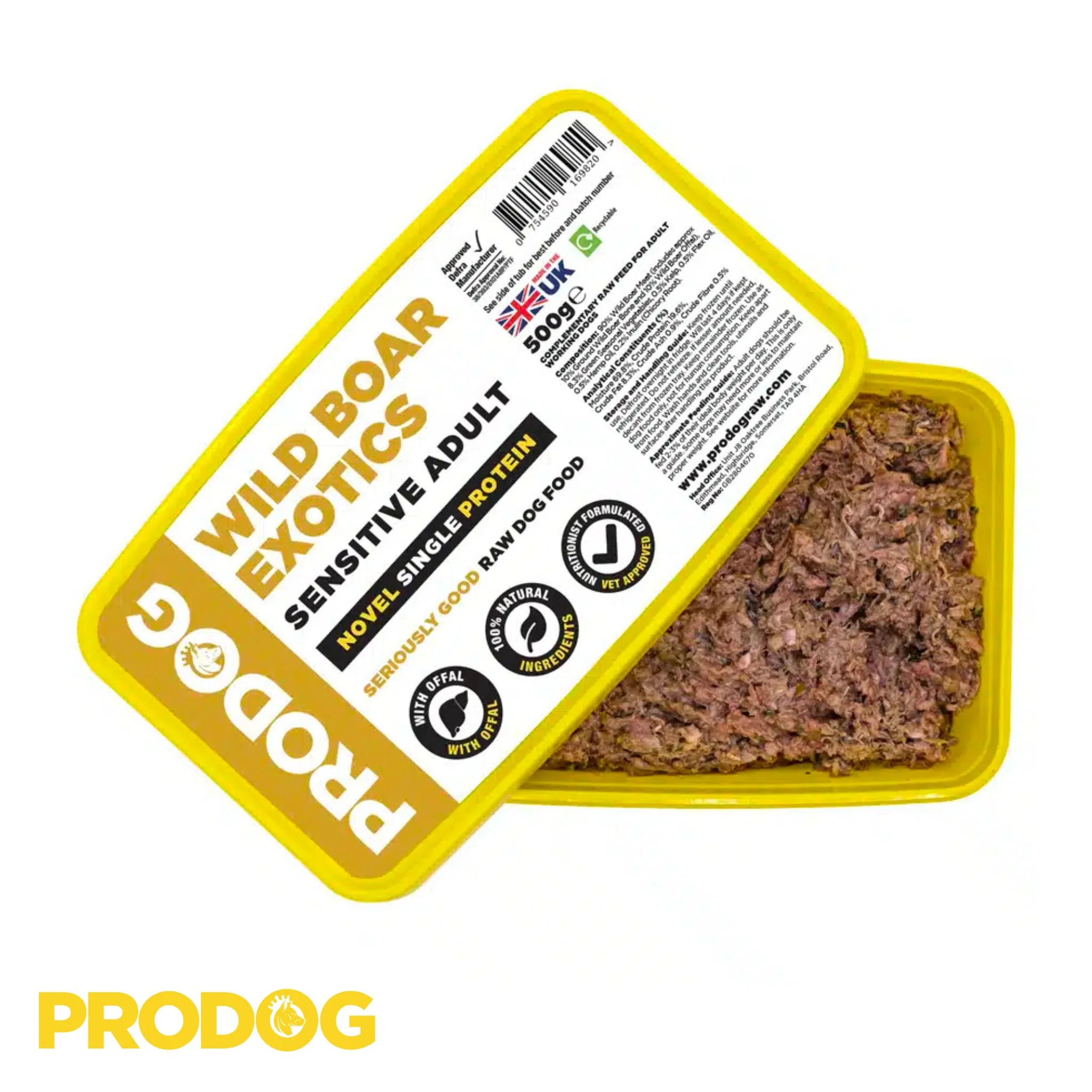 ProDog Raw Wild Boar & Offal Exotics Complete - Image 3