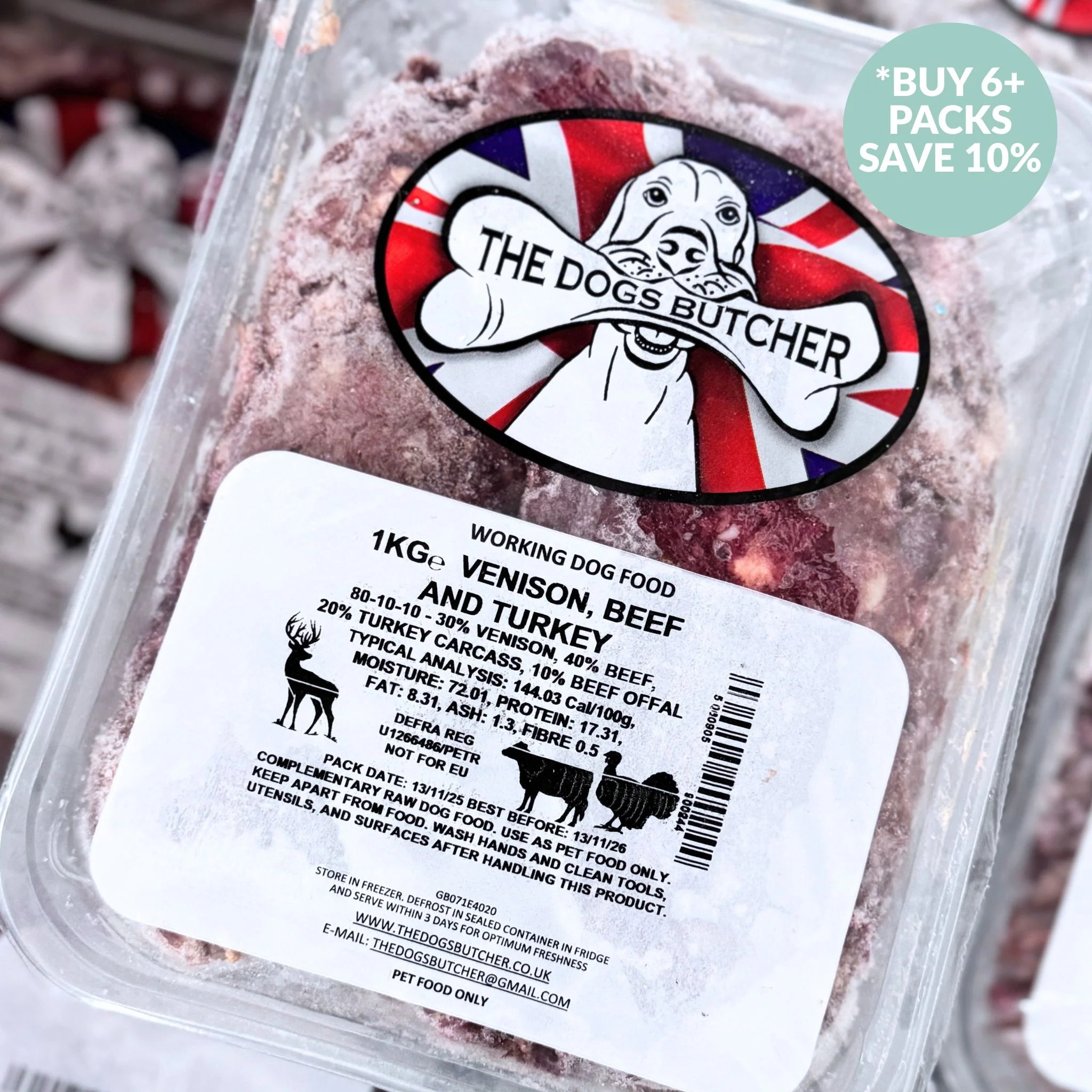 The Dogs Butcher Venison, Beef & Turkey