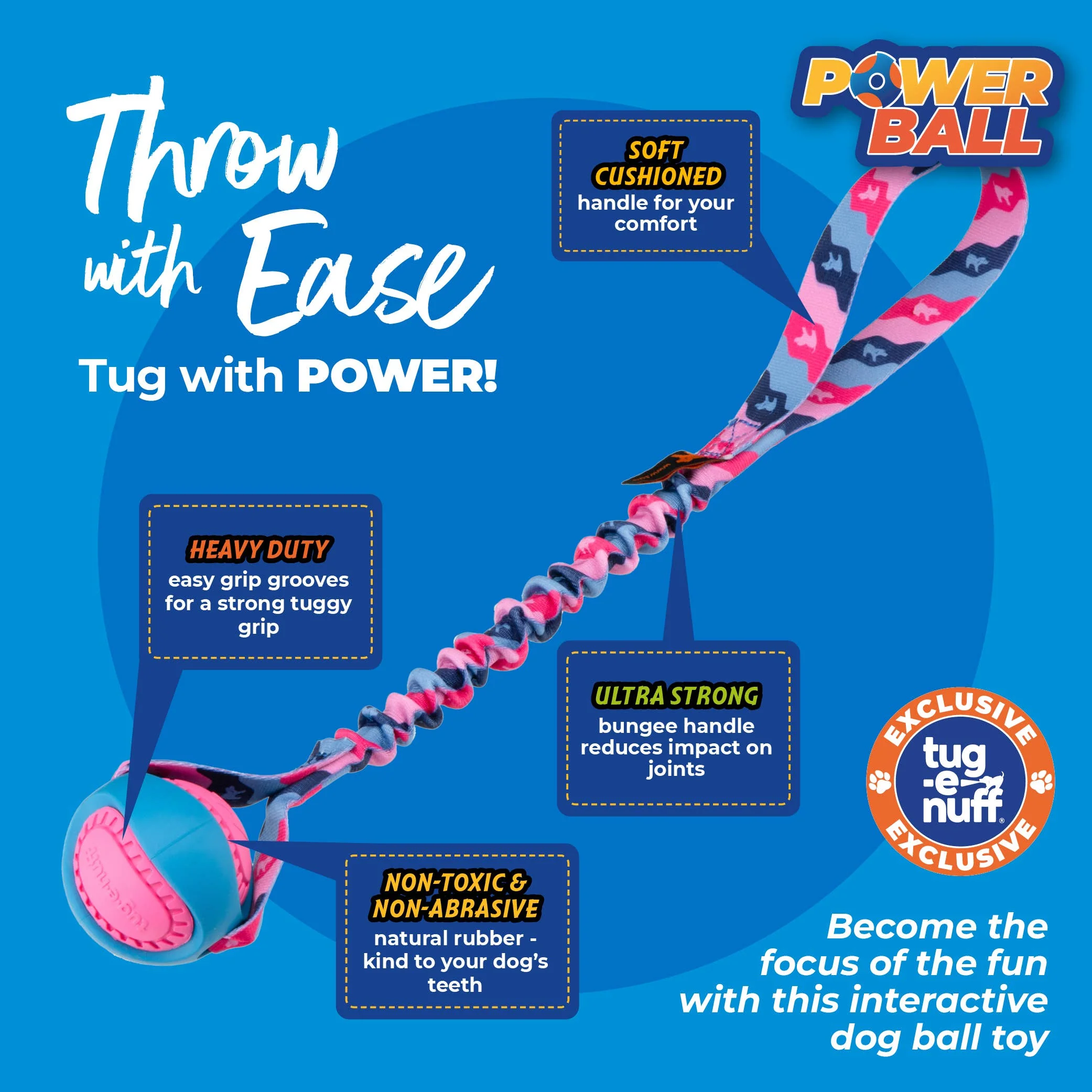 Tug-E-Nuff PowerBall Bungee Tug - Image 4